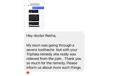 Doctor rekha client's review