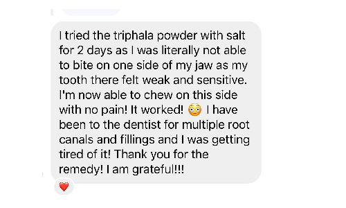 Doctor Rekha Client's talk about tooth Infection